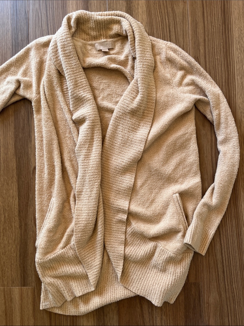 Barefoot Dreams, CozyChic Lite Circle Cardigan, beige, medium